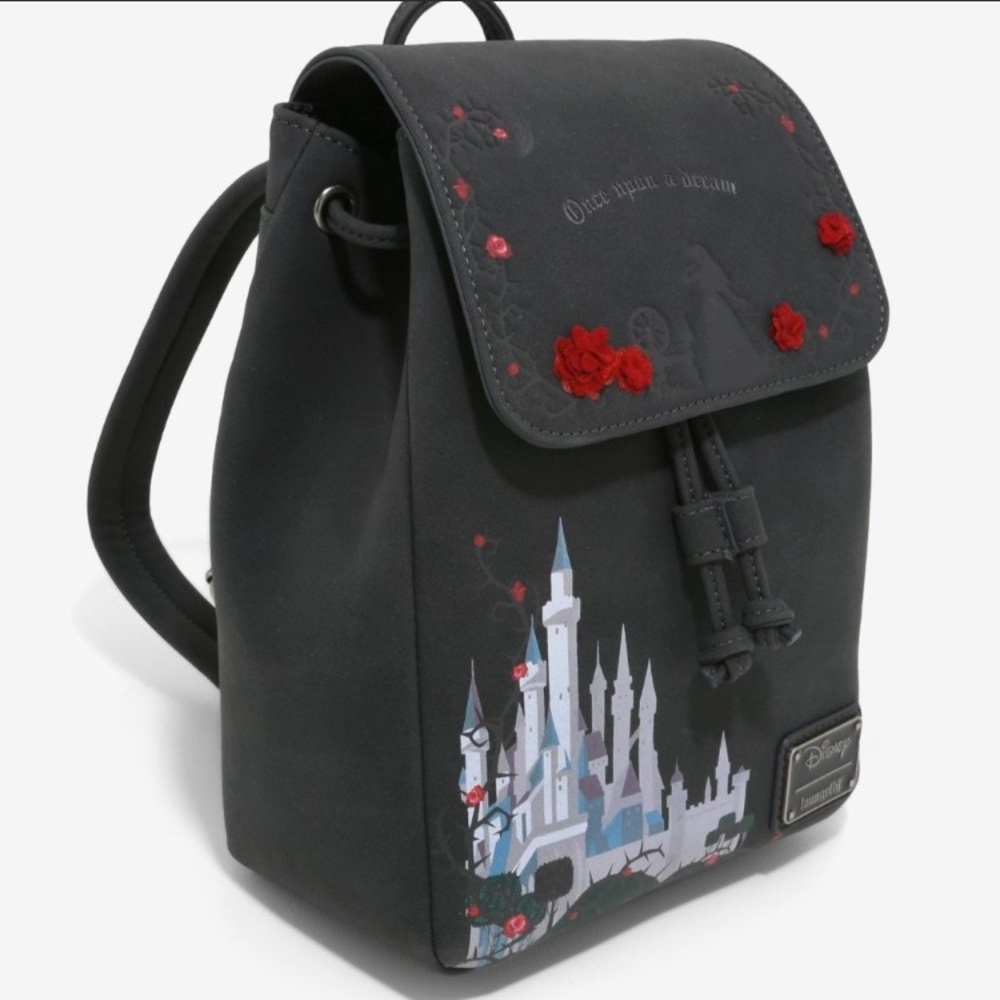LOUNGEFLY DISNEY Sleeping Beauty MINI BACKPACK SET - Picture 4 of 9